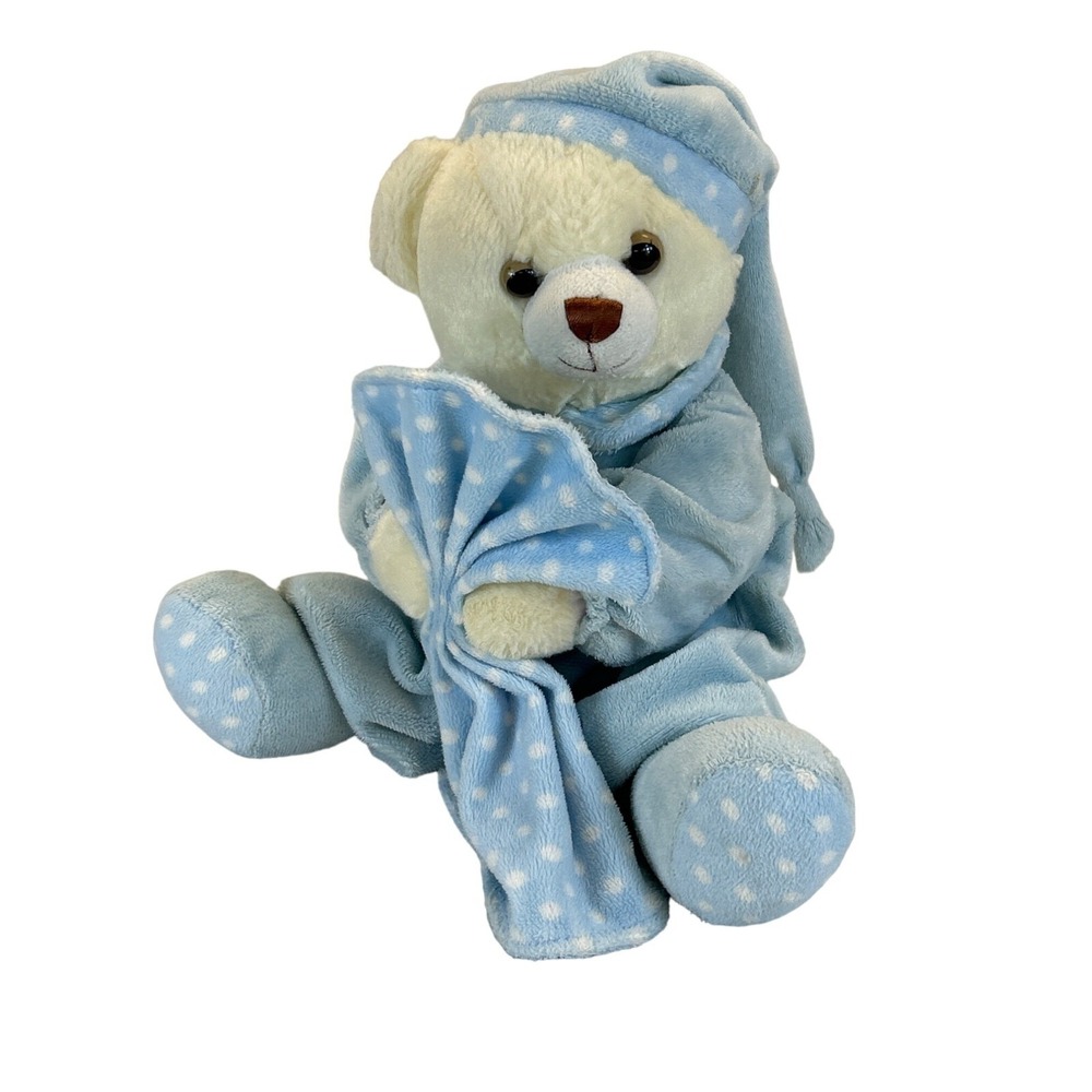 Aurora World Ebba Blue‎ Teddy Bear Plush With Blanket Not Working